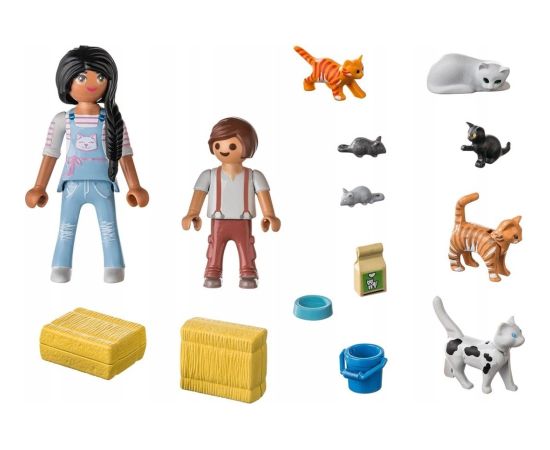 Playmobil Zestaw z figurkami Country 71309 Rodzina kotków