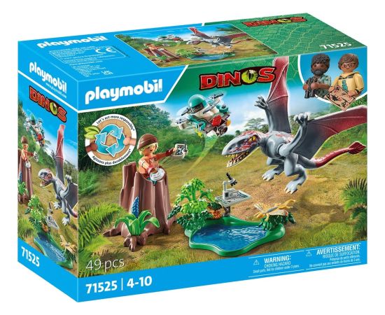 Playmobil Zestaw figurek Dinos 71525 Stacja badawcza dla dinozaurów Dimorfodonów