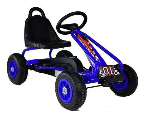 LeanToys Gokart na Pedały G201 Niebieski