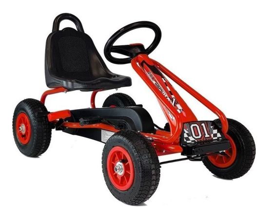 LeanToys Gokart na Pedały G201 Czerwony