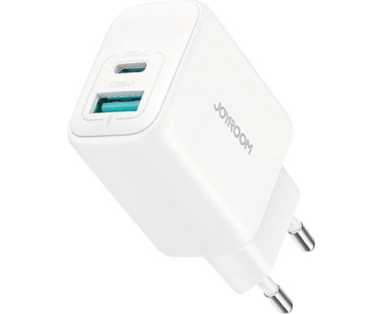 Joyroom   20W Dual-Port (USB A+ USB C) Charger (EU) White