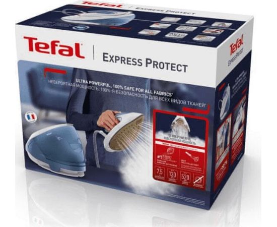 Gludināšanas sistēma Tefal Express Protect SV9202, balta/gaiši zila