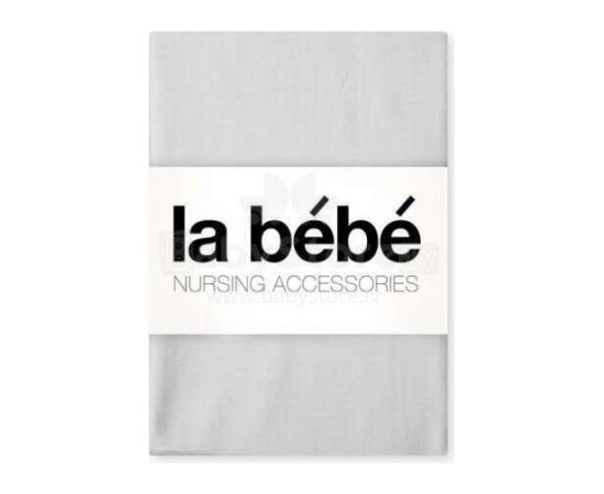 La Bebe™ Nursing La Bebe™ Satin 100x135  Light grey Bērnu kokvilnas virspalags 100 x135 cm