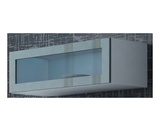 Cama Meble Cama Cabinet VIGO "90" glass 90/35/32 white/grey gloss