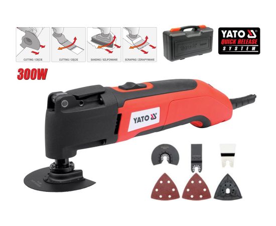 Yato YT-82220 power multi-tool 300 W 22000 RPM Black,Red