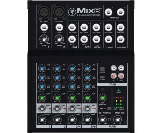 Mackie Mackie Mix8, 8 channels, Black