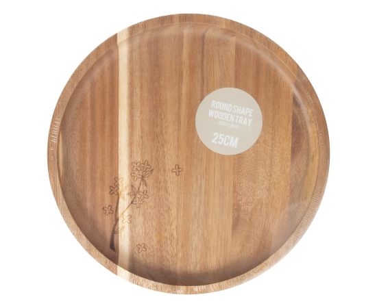 Tray ETNO WOOD D25cm, acacia