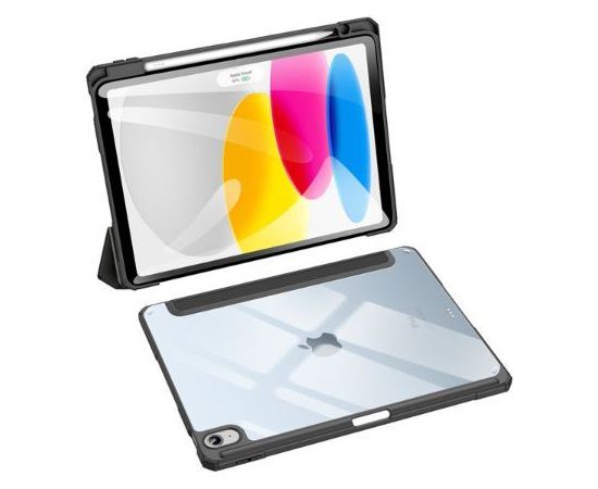 Dux Ducis   Toby case for iPad 10.9'' 2022 (10 gen.) cover with space Pencil stylus smart cover stand Black