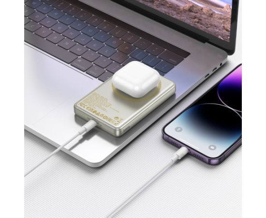 Внешний аккумулятор Power Bank Hoco Q26A PD20W Magnetic 10000mAh золотистый