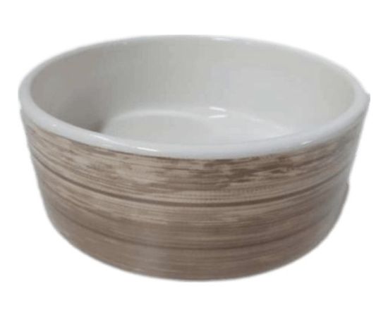 Yarro Miska Ceramiczna Dla Psa Kota Motyw Drewna 16x6cm 0.5l