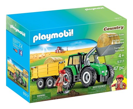 Playmobil PLAYMOBIL COUNTRY TRAKTOR Z PRZYCZEPĄ 9317