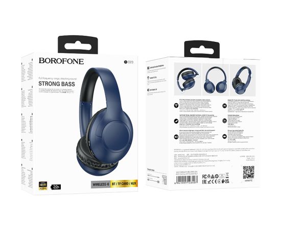 OEM Borofone Headphones BO23 Glamour bluetooth blue