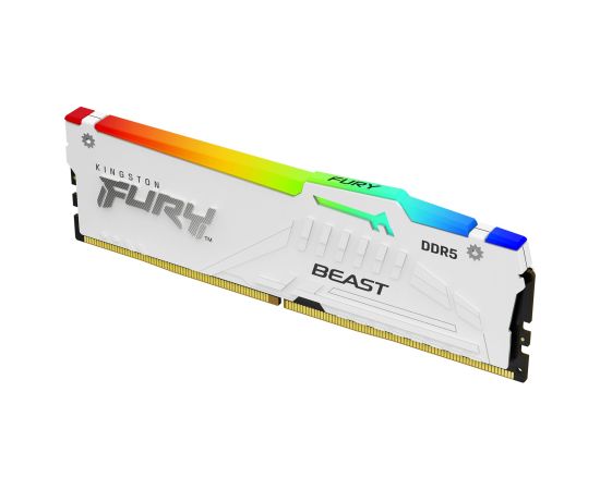 KINGSTON DDR5 32GB 6400MT/s CL32 DIMM FURY Beast White RGB XMP