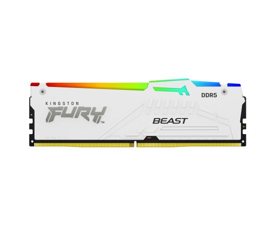 KINGSTON DDR5 32GB 6400MT/s CL32 DIMM FURY Beast White RGB XMP