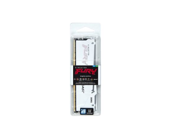 KINGSTON DDR5 32GB 6400MT/s CL32 DIMM FURY Beast White RGB XMP