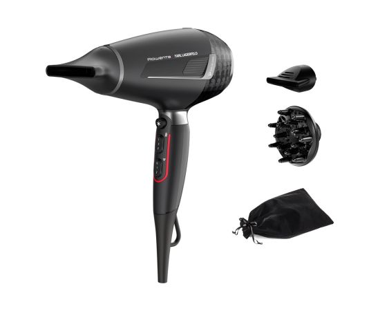 Rowenta K/Pro Stylist CV888L hair dryer 2200 W Black, Chrome