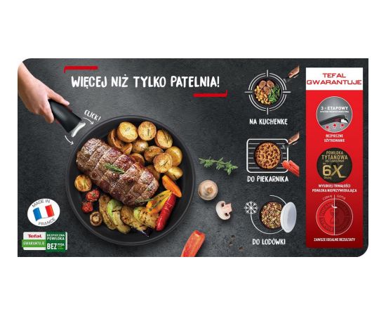 TEFAL Ingenio Unlimited 26 cm wok frying pan L7637732