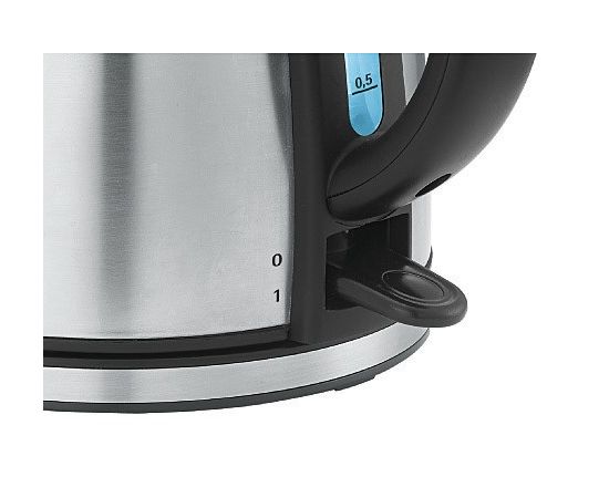 WMF Stelio 72110007 electric kettle 1.2 L 2400 W Black, Stainless steel