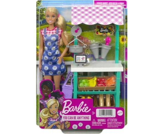 Mattel Lalka Barbie Barbie Lalka Barbie Targ farmerski Zestaw HCN22