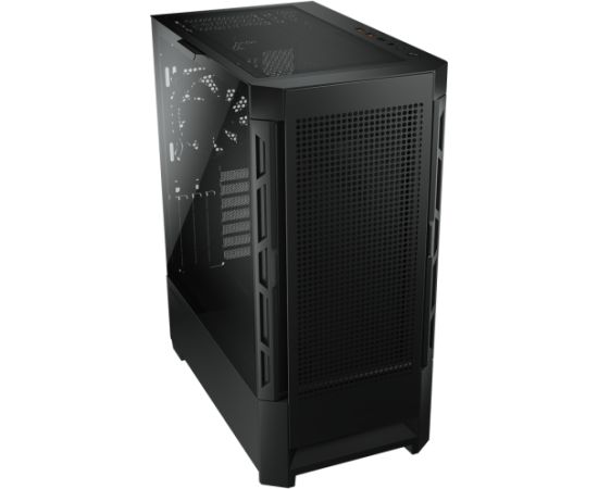 COUGAR | Case Airface Black | PC Case | Mid Tower / Mesh Front Panel / 1 x 120mm Fan / TG Left Panel / Black