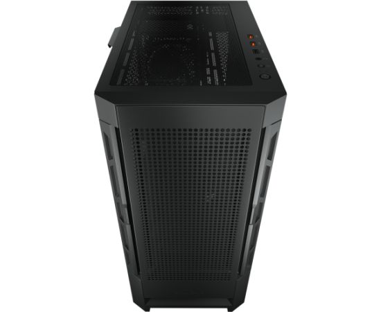 COUGAR | Case Airface Black | PC Case | Mid Tower / Mesh Front Panel / 1 x 120mm Fan / TG Left Panel / Black