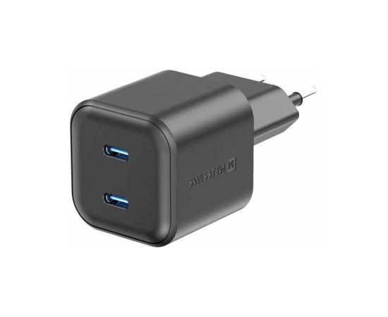 Swissten GaN PD 2x USB-C Tīkla Lādētājs 20W