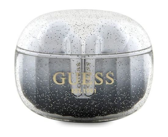 Guess Universal  Guess Glitter Gradient TWS Bluetooth headphones with docking station - black