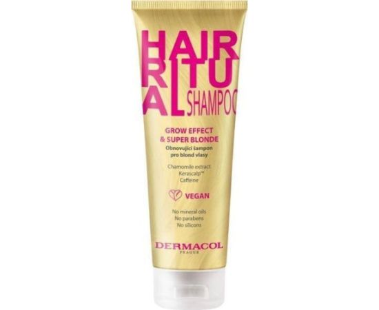 Dermacol Hair Ritual Shampoo szampon do włosów blond Grow Effect & Super Blonde 250ml