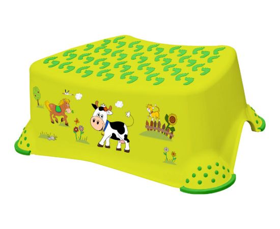 KEEEPER step stool Funny farm green meadow 8724-274