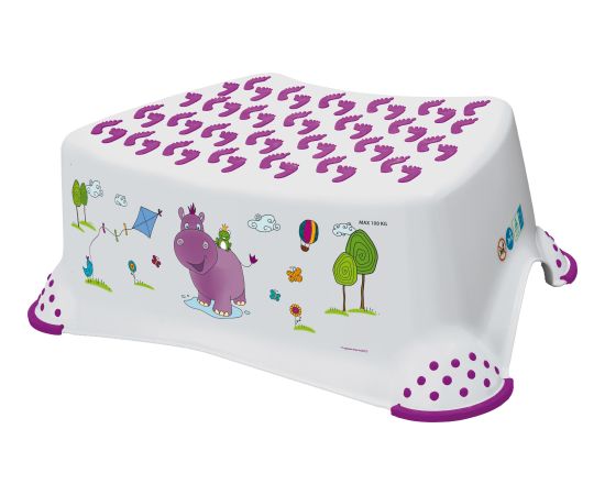 KEEEPER Step stool "Hippo" white 8642