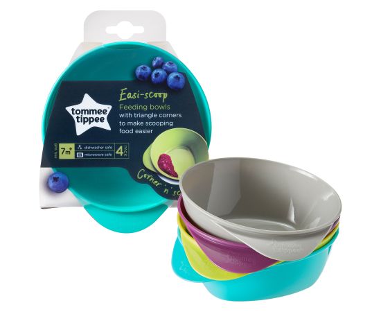 Tommee Tippee bowls Easy Scoop, 4pcs., 44671493