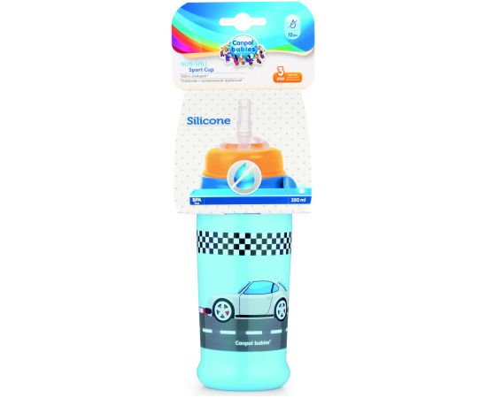 CANPOL BABIES non-spill sport cup Racing Cars, dark blue, 56/516_blud