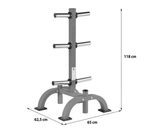 Statīvs svara diskeim STR26 BUMPER RACK HMS