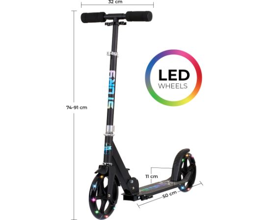 Skrejritenis Story Urban GO! Black Led