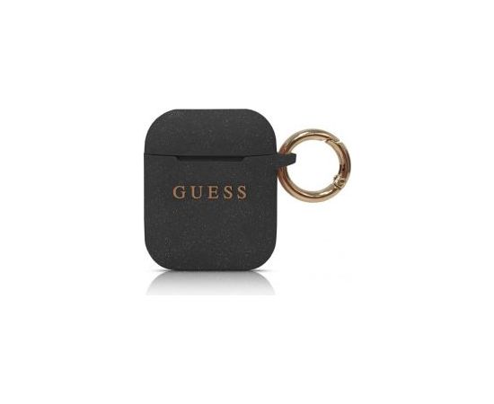 Guess -  Guess Silicone Case for AirPods 1/2 Black