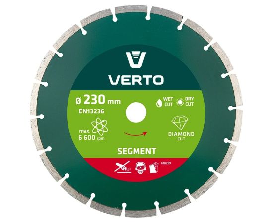 Dimanta griešanas disks Verto 61H2S9; 230 mm