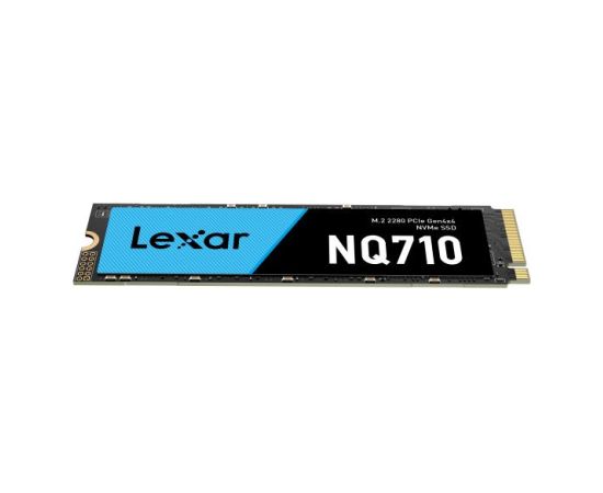 SSD LEXAR NQ710 2TB Heatsink M.2 PCIe Gen4 NVMe Write speed 4000 MBytes sec Read speed 5000 MBytes sec TBW 680 TB MTBF 150000 hours LNQ710X002T-RNNNG