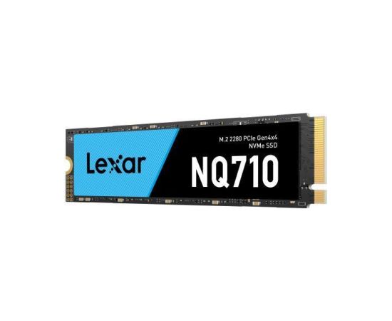 SSD LEXAR NQ710 500GB Heatsink M.2 PCIe Gen4 NVMe Write speed 1700 MBytes sec Read speed 4400 MBytes sec TBW 170 TB MTBF 150000 hours LNQ710X500G-RNNNG