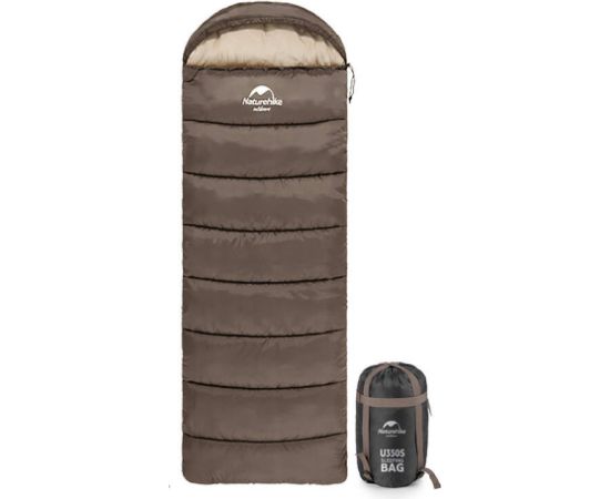 Naturehike ENVELOPE STYLE sleeping bag with hood U150 (gray)