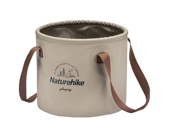 Naturehike 10L round collapsible bucket NH20SJ040 light brown