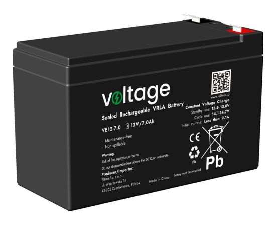 voltage Akumulator AGM Voltage 12V 7.0Ah VE12-7.0