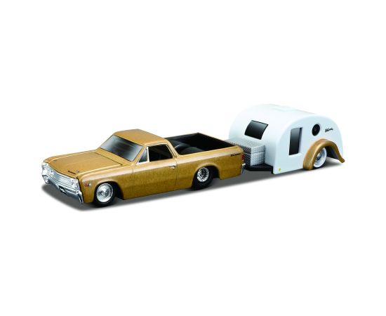 MAISTO DIE CAST 1941 automašīna treileris ceļošanai Tow & Go 1:64, 15368