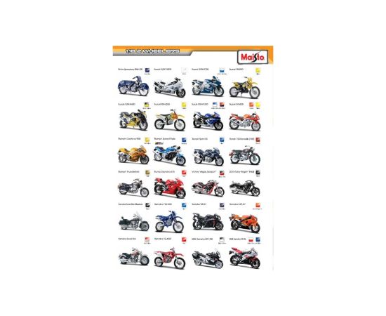 MAISTO DIE CAST Motociks "FM 2-Wheelers"1:18