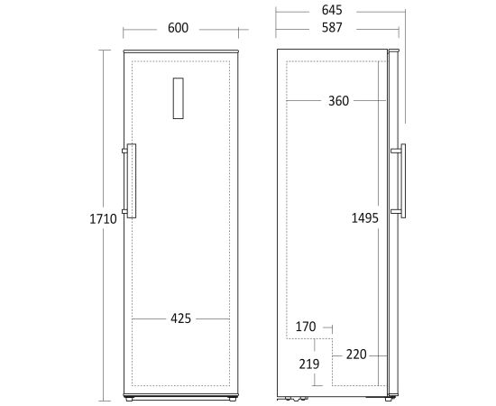 Freezer Scandomestic SFS242WE