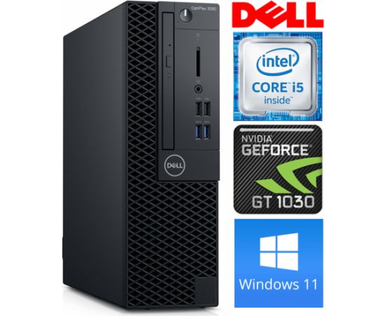 DELL 3060 SFF i5-8500 8GB 512SSD M.2 NVME GT1030 2GB DVD WIN11Pro