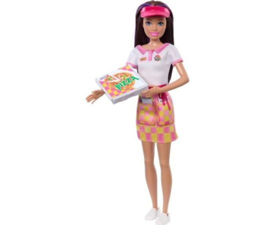 Lalka Barbie Mattel BRB DOSTAWCZYNI PIZZY 1 PRACA SKIPPER HTK36 WB4