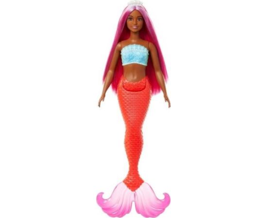 Lalka Barbie Mattel BRB SYRENKA KORALOWY OGON HRR04 WB6