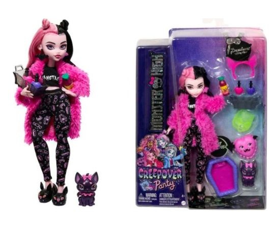 Lalka Barbie Mattel MH PIZAMA PARTY DRACULAURA HKY66 WB4