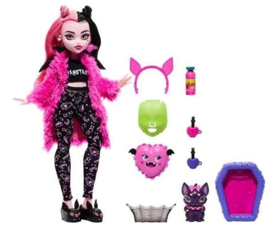 Lalka Barbie Mattel MH PIZAMA PARTY DRACULAURA HKY66 WB4