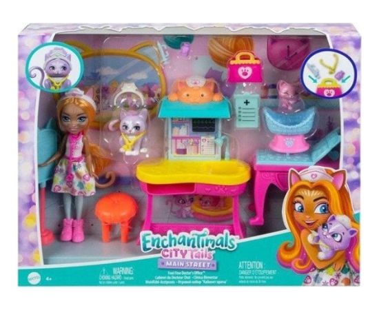 Lalka Barbie Mattel ENCHANT WIZYTA U LEKARZA HLH22 WB5